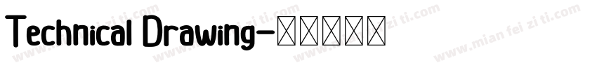 Technical Drawing字体转换